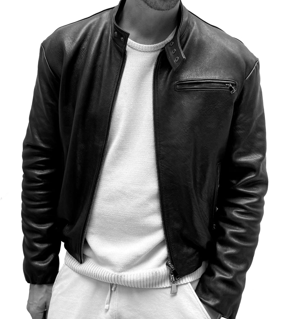 Zinc Leather Jacket