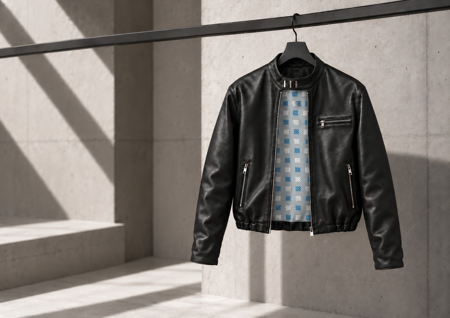 Zinc jacket, editorial lining view